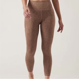 Athleta Brown Leopard Print High-Rise Leggings